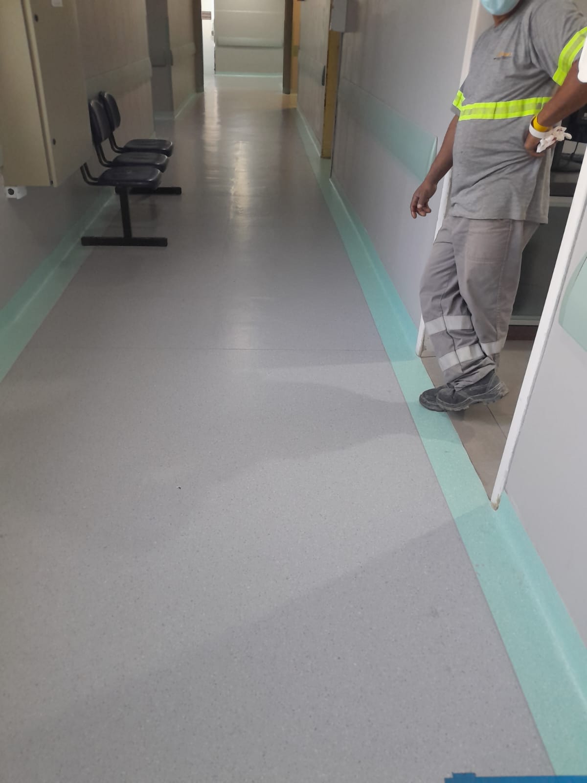 Manta hospitalar Jaguaruna SC instalada no Hospital de Caridade de Jaguaruna