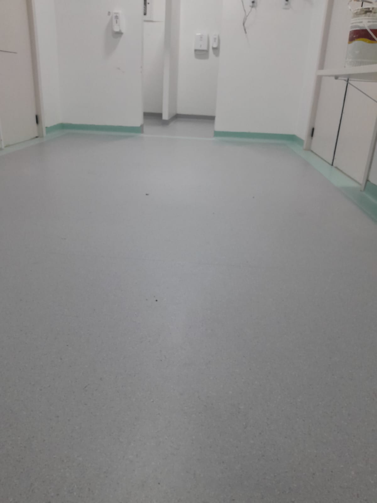 Instalação de manta hospitalar no Hospital de Caridade de Jaguaruna